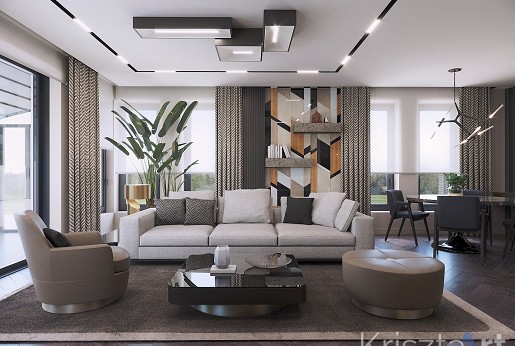 96 négyzetméteres családi ház a harmónia jegyében.