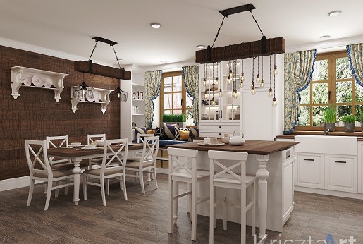 Provence stílusban megálmodott családi ház.