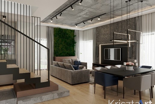 Magas tér, modern enteriőr.