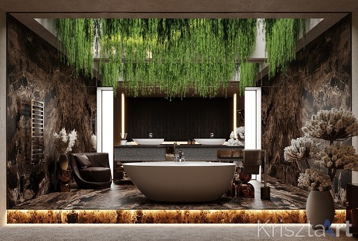 Egyedül álló férfi fürdőszobája és hálószobája