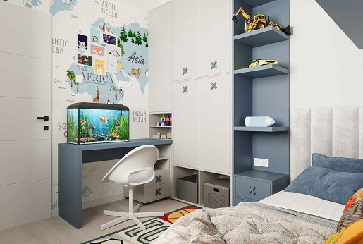 Gyermekszoba 7 négyzetméteren