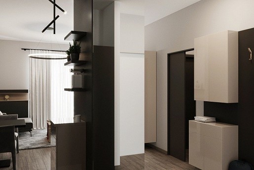 First home of a young couple in Budapest, at the Németvölgyi Residence.